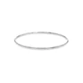 Simple Half Round Golf Bangle in Silver Filled 9ct White Gold