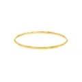 Simple Half Round Golf Bangle in Silver Filled 9ct Gold