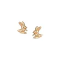 Baby Bunny Rabbit Charm Stud Earrings in 9ct gold
