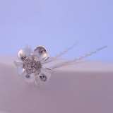 BRIDE CRYSTAL RHINESTONE FRINGE HAIR PIN