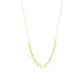 Aurelia Delicate Mini Flat Tag Charm Necklace in 9ct Gold