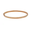 Solid 5mm Diamond Hinged Flat Bangle in 9ct Rose Gold