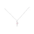 Small Ballet Dancer Ballerina Charm Necklace in Sterling Silver