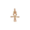 Egyptian Ankh of Life Charm Pendant in 9ct Rose Gold
