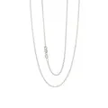 Aurelia Oval Belcher Necklace Chain in 9ct White Gold