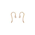 Plain Shepherd Hook Findings for Earrings in 9ct Rose Gold