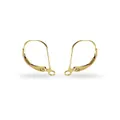 Continental Safety Hook Earring Wires Findings in 9ct Gold