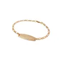 Solid 9ct Rose Gold Identity Name Baby Bracelet