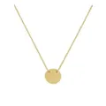 Solid 9ct Gold Love Circle Coin Tag Charm Necklace