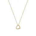 Solid 9ct Gold Swing Heart Charm Necklace