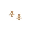 Egyptian Ankh of Life Charms for Sleeper Earrings in 9ct Rose Gold