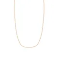 Fine Open Curb Necklace Chain in 9ct Rose Gold