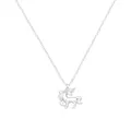 Small Unicorn Charm Necklace in Sterling Silver