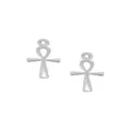 Egyptian Ankh Charms for Sleeper Earrings in Sterling Silver