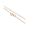Dainty Cable Chain Necklace in 9ct Rose Gold