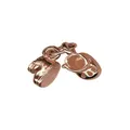 Pair of Baby Booties Shoes Charm in 9ct Rose Gold