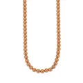 Men's Spherical 6mm Ball Necklace in 14k Rolled Rose Gold