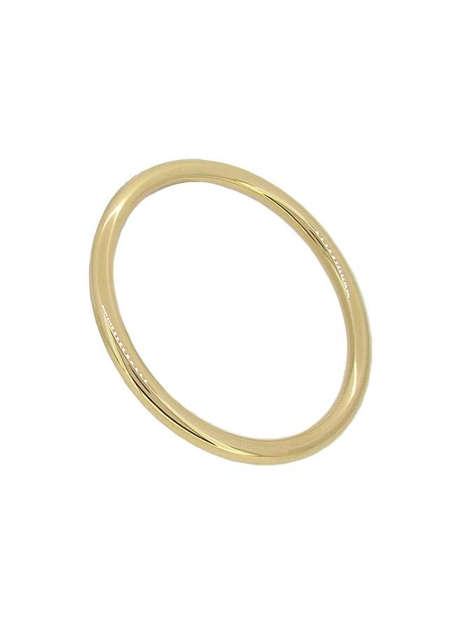 Simple Round Golf Bangle in Silver Filled 9ct Gold