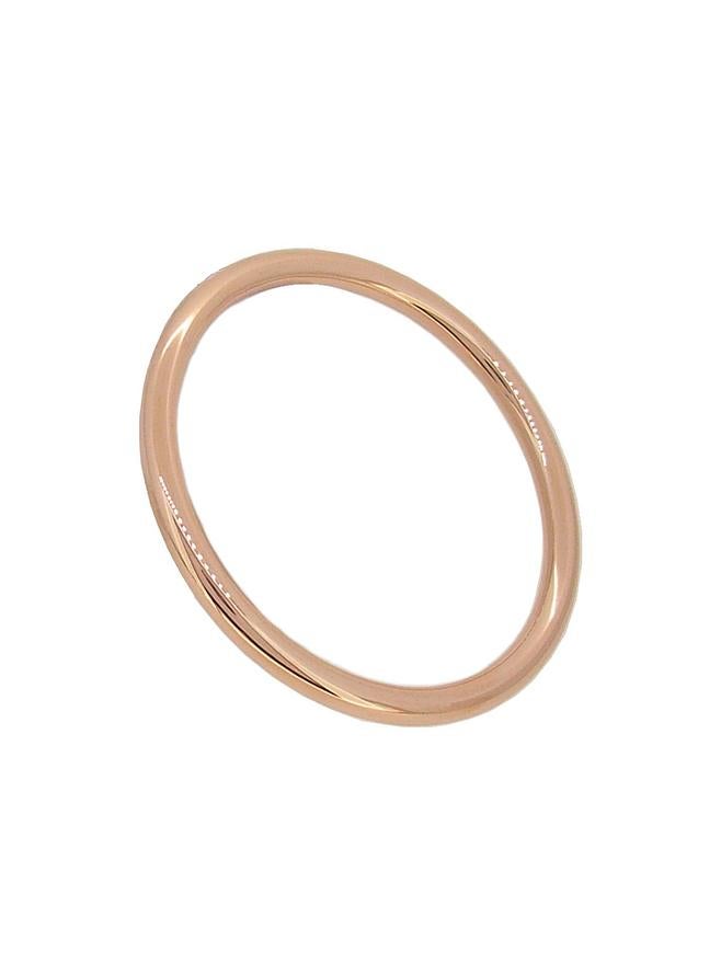 Simple Round Golf Bangle in Silver Filled 9ct Rose Gold