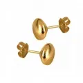 9ct Yellow Gold 6mm Button Ball Stud Design Earrings