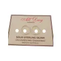 Sterling Silver 10mm Hinged Sleeper Hoop Earrings