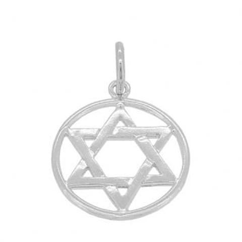 Star of David Pendant in Sterling Silver