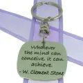 Square Poetic Affirmation Key Ring - Whatever the Mind Can Conceive, It Can Achieve - Kc-1-73