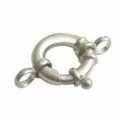 Sterling Silver Bolt Ring Clasp With Finals