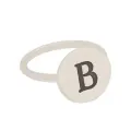 Personalised Sterling Silver 12mm Coin Design Ring