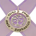 37mm Personalised Many Hearts One Family Tree of Life Pendant 37mm-Jcp7202-Ss