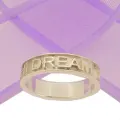 Sterling Silver 5mm Carved Design Personalised Love Ring -R-5mm-Ss-P464-7