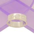 Sterling Silver 6mm Engraved Personalised Love Ring