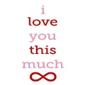 Free Gift Tag I Love You This Much Infinity