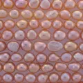 No.8 Freshwater Pearls Natural Pink /Peach 7-8mm Nugget Strand Loose Strand