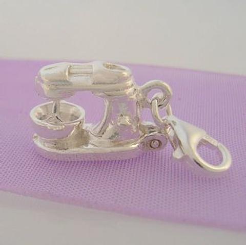 Sterling Silver Mixmaster Mixer Kitchen Clip on Charm