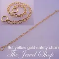 9ct Yellow Gold 1.4mm Cable Safety Chain -Finding 9ct Sc Ca40