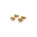 9ct Yellow Gold 7mm Daisy Flower Charm Stud Earrings