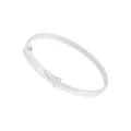 Low Half Round 3mm Expandable Bangle in Sterling Silver