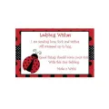 Free Gift Tag Ladybug Wishes