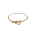 Solid Curb Padlock Baby Bracelet in 9ct Yellow Gold