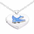 Bluebird of Happiness 16mm Photo Locket in Sterling Silver