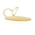 Oval Identity Name Baby Brooch in 9ct Gold