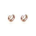 Small Huggie Hoop Earrings in 9ct Rose Gold