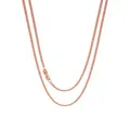 Simple Curb Necklace Chain in 9ct Rose Gold