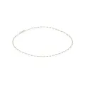 Figaro 1x1 Curb Anklet Chain in Sterling Silver