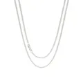 Simple Curb Necklace Chain in 925 Sterling Silver
