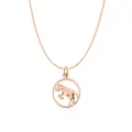 Zodiac Star Sign Charm Necklace in 9ct Rose Gold
