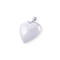 Beautiful 19mm Puffed Heart Pendant in Sterling Silver