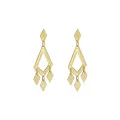 Sparkling Diamond Drops Stud Earrings in 9ct Gold