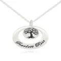 Personalised Tree of Life Circle Name Necklace